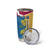 United States Virgin Islands Tumbler Cup with Blue Yellow Floral Design and Government Seal Bird - Wonder Print Shop