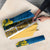 United States Virgin Islands Umbrella with Blue Yellow Floral Design and Government Seal Bird - Wonder Print Shop