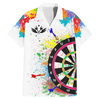 Colorful Dartboard and Splatter Paint Darts Family Matching Mermaid Dress and Hawaiian Shirt Personalized Motivational Quote - Wonder Print Shop