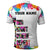 Colorful Dartboard and Splatter Paint Darts Polo Shirt Personalized Motivational Quote - Wonder Print Shop