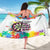 Colorful Dartboard and Splatter Paint Darts Sarong Personalized Motivational Quote - Wonder Print Shop