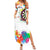 Colorful Dartboard and Splatter Paint Darts Summer Maxi Dress Personalized Motivational Quote - Wonder Print Shop