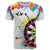 Colorful Dartboard and Splatter Paint Darts T Shirt Personalized Motivational Quote - Wonder Print Shop