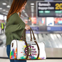 Colorful Dartboard and Splatter Paint Darts Travel Bag Personalized Motivational Quote - Wonder Print Shop