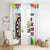 Colorful Dartboard and Splatter Paint Darts Window Curtain Personalized Motivational Quote - Wonder Print Shop