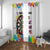 Colorful Dartboard and Splatter Paint Darts Window Curtain Personalized Motivational Quote - Wonder Print Shop