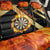 Flaming Dartboard Darts Back Car Seat Cover Personalized Bold Geometric Patterns - Wonder Print Shop