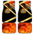 Flaming Dartboard Darts Car Mats Personalized Bold Geometric Patterns - Wonder Print Shop