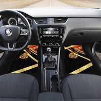 Flaming Dartboard Darts Car Mats Personalized Bold Geometric Patterns - Wonder Print Shop