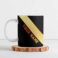 Flaming Dartboard Darts Ceramic Mug Personalized Bold Geometric Patterns - Wonder Print Shop