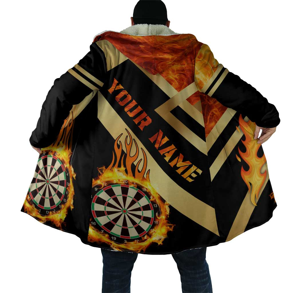 Flaming Dartboard Darts Cloak Personalized Bold Geometric Patterns - Wonder Print Shop