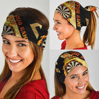 Flaming Dartboard Darts Neck Gaiter Bold Geometric Patterns TS04