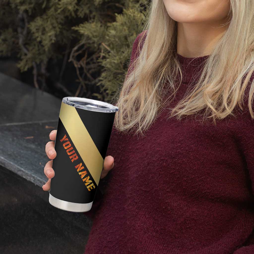 Flaming Dartboard Darts Tumbler Cup Personalized Bold Geometric Patterns - Wonder Print Shop