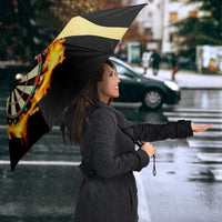 Flaming Dartboard Darts Umbrella Personalized Bold Geometric Patterns - Wonder Print Shop