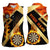 Flaming Dartboard Darts Women Sleeveless Polo Shirt Personalized Bold Geometric Patterns - Wonder Print Shop