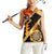 Flaming Dartboard Darts Women Sleeveless Polo Shirt Personalized Bold Geometric Patterns - Wonder Print Shop