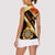 Flaming Dartboard Darts Women Sleeveless Polo Shirt Personalized Bold Geometric Patterns - Wonder Print Shop