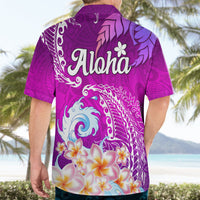 Hawaii Plumeria Flower Hawaiian Shirt Plumeria FLowers And Polynesian Pattern - Wonder Print Shop