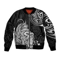 Hawaii Polynesian Bomber Jacket Gorila Tatoo Polynesian Style - Wonder Print Shop