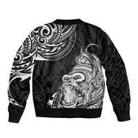 Hawaii Polynesian Bomber Jacket Gorila Tatoo Polynesian Style - Wonder Print Shop