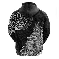 Hawaii Polynesian Hoodie Gorila Tatoo Polynesian Style - Wonder Print Shop