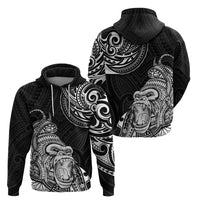 Hawaii Polynesian Hoodie Gorila Tatoo Polynesian Style - Wonder Print Shop
