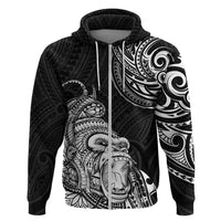 Hawaii Polynesian Hoodie Gorila Tatoo Polynesian Style - Wonder Print Shop