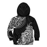 Hawaii Polynesian Kid Hoodie Gorila Tatoo Polynesian Style - Wonder Print Shop