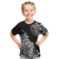 Hawaii Polynesian Kid T Shirt Gorila Tatoo Polynesian Style - Wonder Print Shop
