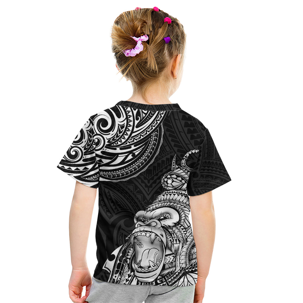 Hawaii Polynesian Kid T Shirt Gorila Tatoo Polynesian Style - Wonder Print Shop