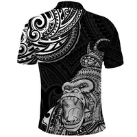 Hawaii Polynesian Polo Shirt Gorila Tatoo Polynesian Style - Wonder Print Shop
