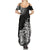 Hawaii Polynesian Summer Maxi Dress Gorila Tatoo Polynesian Style - Wonder Print Shop