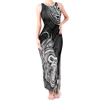 Hawaii Polynesian Tank Maxi Dress Gorila Tatoo Polynesian Style - Wonder Print Shop
