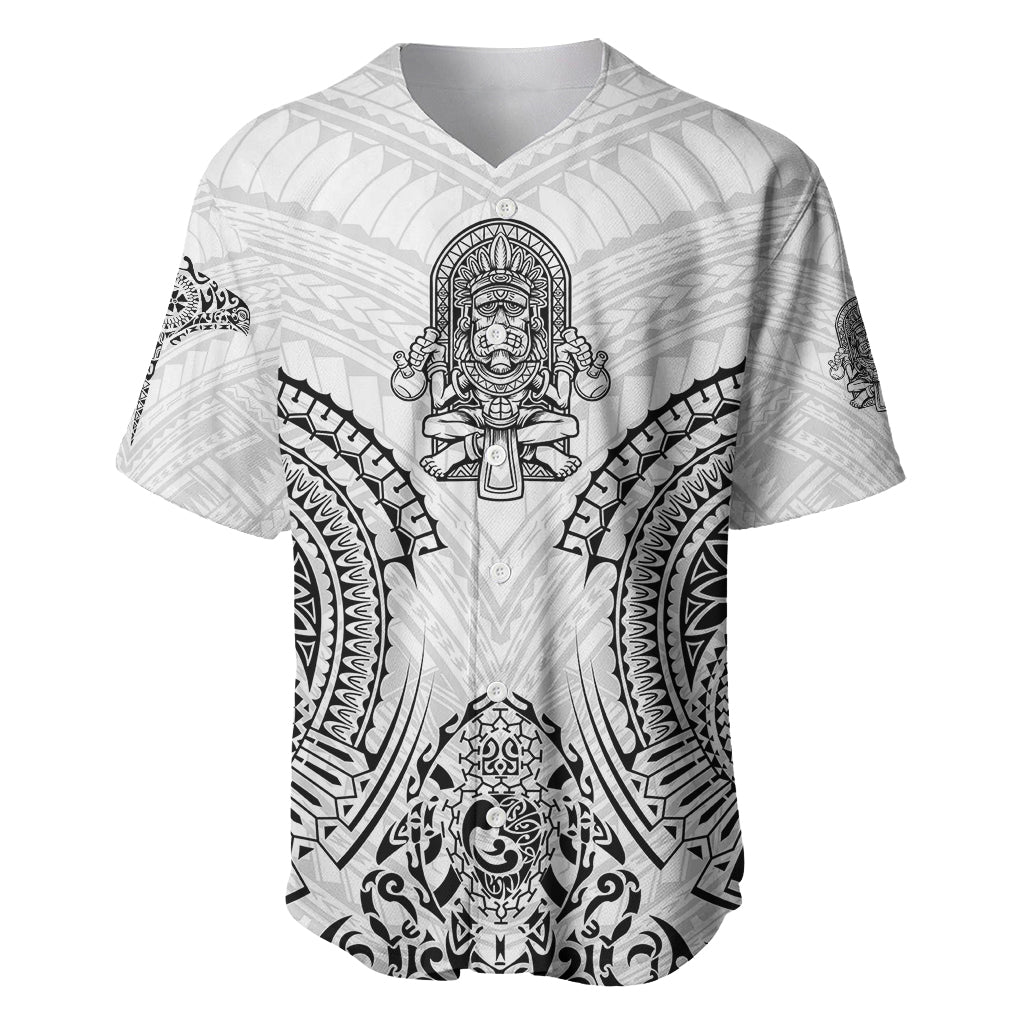 Hawaii Polynesian Baseball Jersey Warrior symbol - Wonder Print Shop