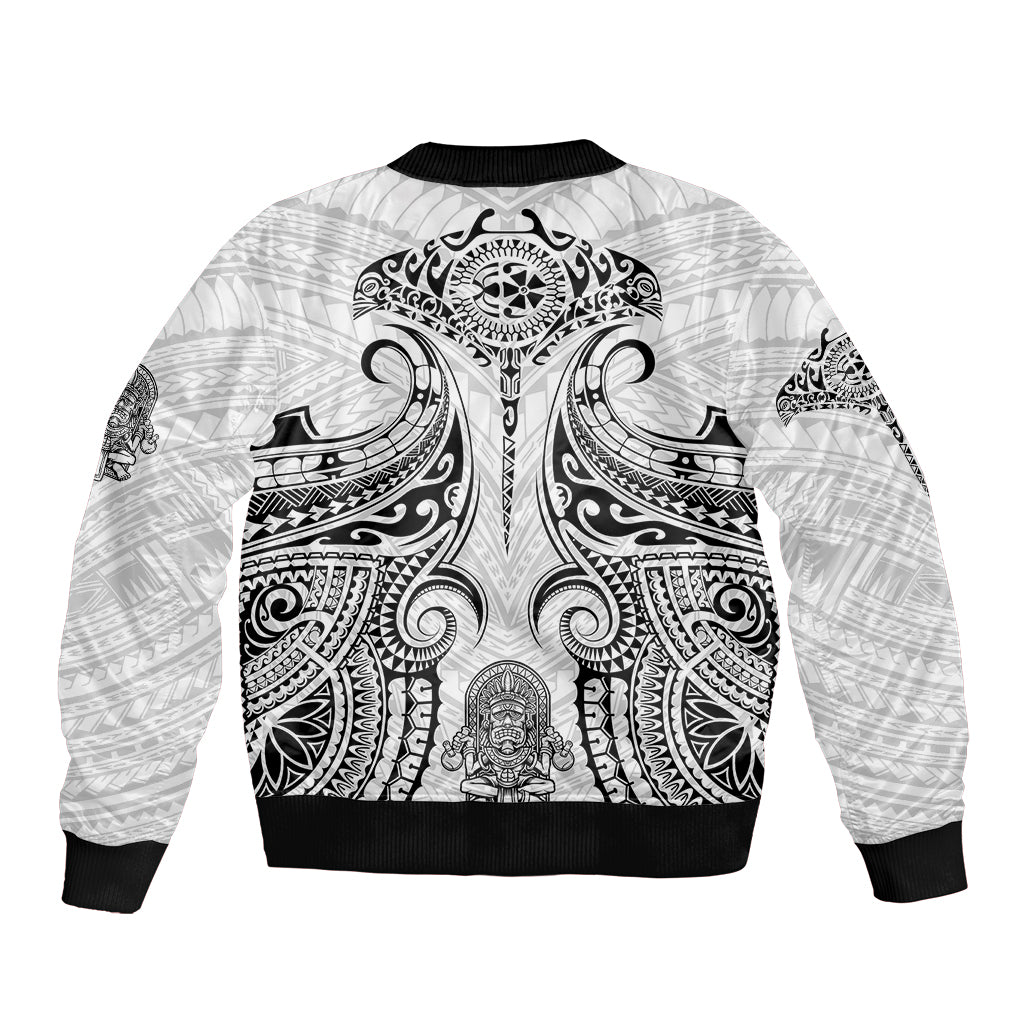 Hawaii Polynesian Bomber Jacket Warrior symbol - Wonder Print Shop