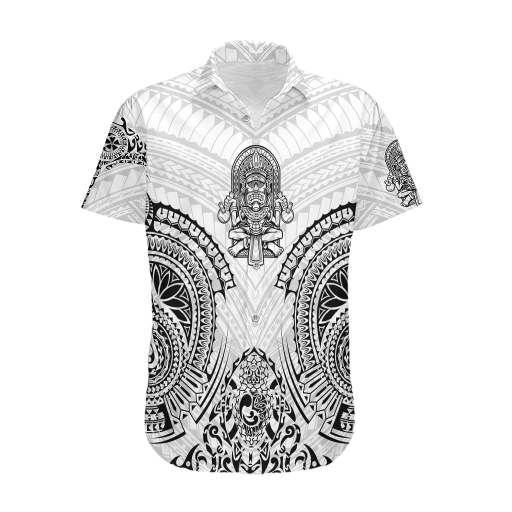 Hawaii Polynesian Hawaiian Shirt Warrior symbol - Wonder Print Shop