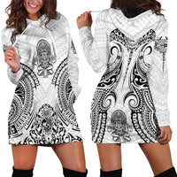 Hawaii Polynesian Hoodie Dress Warrior symbol - Wonder Print Shop