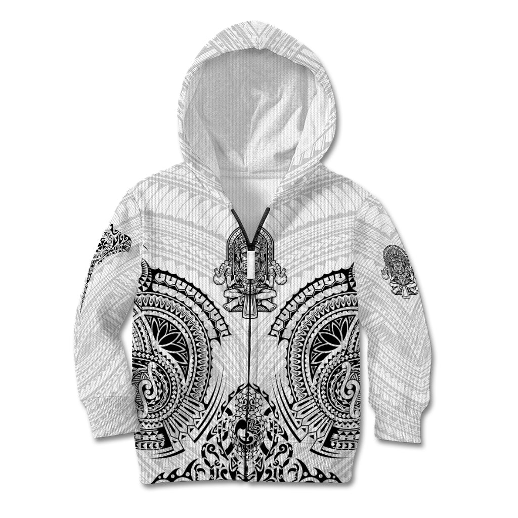 Hawaii Polynesian Kid Hoodie Warrior symbol - Wonder Print Shop