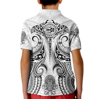 Hawaii Polynesian Kid Polo Shirt Warrior symbol - Wonder Print Shop