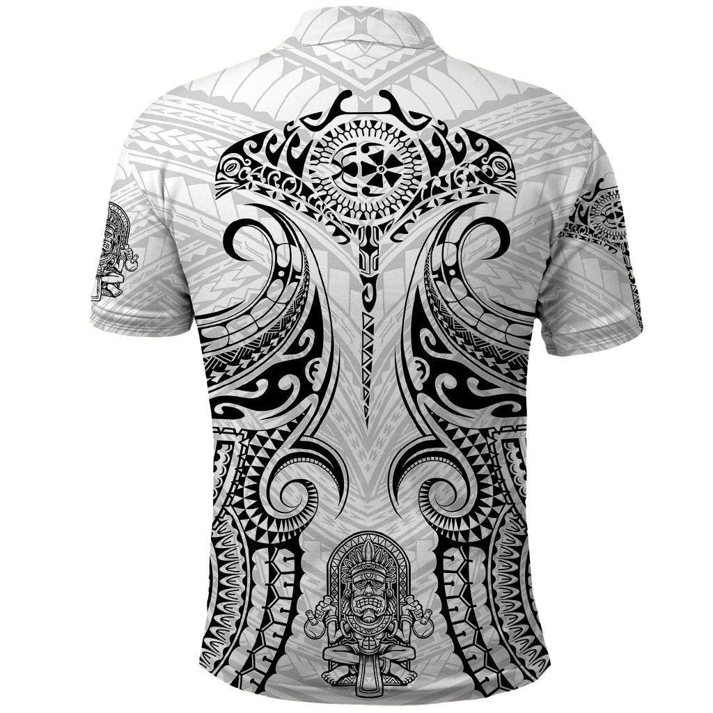 Hawaii Polynesian Polo Shirt Warrior symbol - Wonder Print Shop