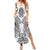 Hawaii Polynesian Summer Maxi Dress Warrior symbol - Wonder Print Shop