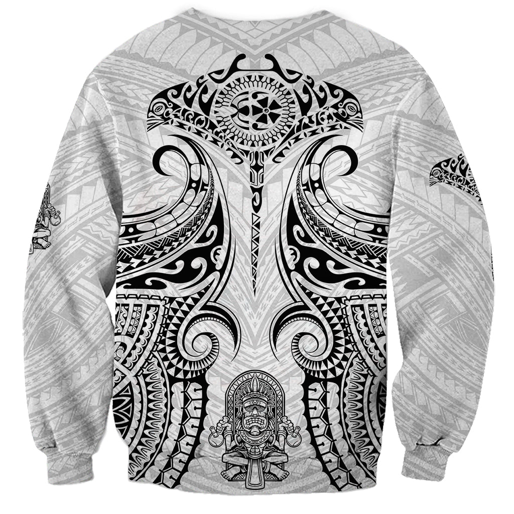 Hawaii Polynesian Sweatshirt Warrior symbol - Wonder Print Shop