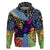 Skull Pattern Hoodie Colorful Skull Pattern Mix - Wonder Print Shop