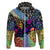 Skull Pattern Hoodie Colorful Skull Pattern Mix - Wonder Print Shop