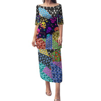 Skull Pattern Puletasi Colorful Skull Pattern Mix - Wonder Print Shop