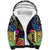 Skull Pattern Sherpa Hoodie Colorful Skull Pattern Mix - Wonder Print Shop
