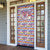 Haiti Christmas Door Cover with Blue Red Yellow Xmas Santa Sleigh and Coat of Arms - Wonder Print Shop