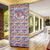 Haiti Christmas Door Cover with Blue Red Yellow Xmas Santa Sleigh and Coat of Arms - Wonder Print Shop