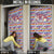 Haiti Christmas Door Cover with Blue Red Yellow Xmas Santa Sleigh and Coat of Arms - Wonder Print Shop
