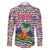 Haiti Christmas Family Matching Off Shoulder Short Dress and Hawaiian Shirt with Blue Red Yellow Xmas Santa Sleigh and Coat of Arms - Wonder Print Shop